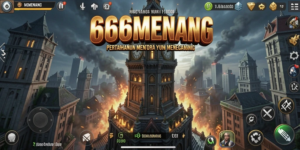 Gameplay seru dari 666MENANG dalam mode Tower Defense.