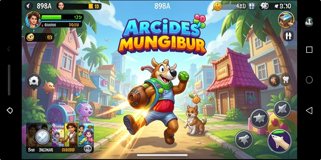 Tampilan gameplay seru dari 898A yang penuh tantangan.