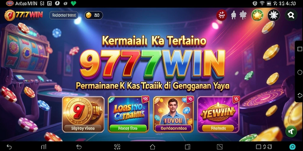 Tampilan gameplay seru di 9777WIN dengan berbagai permainan Kasino.