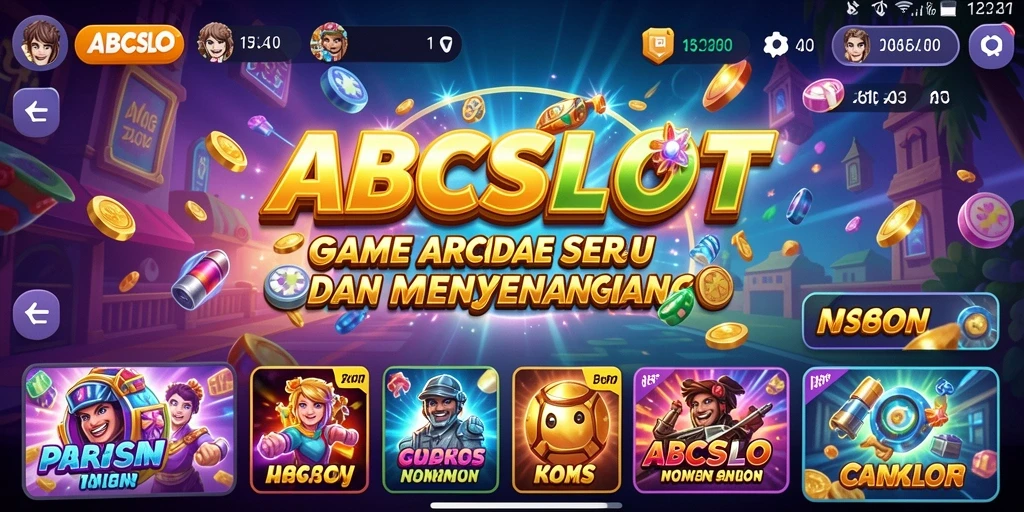 Screenshot utama ABCSLOT menampilkan gameplay yang menarik dan penuh aksi.
