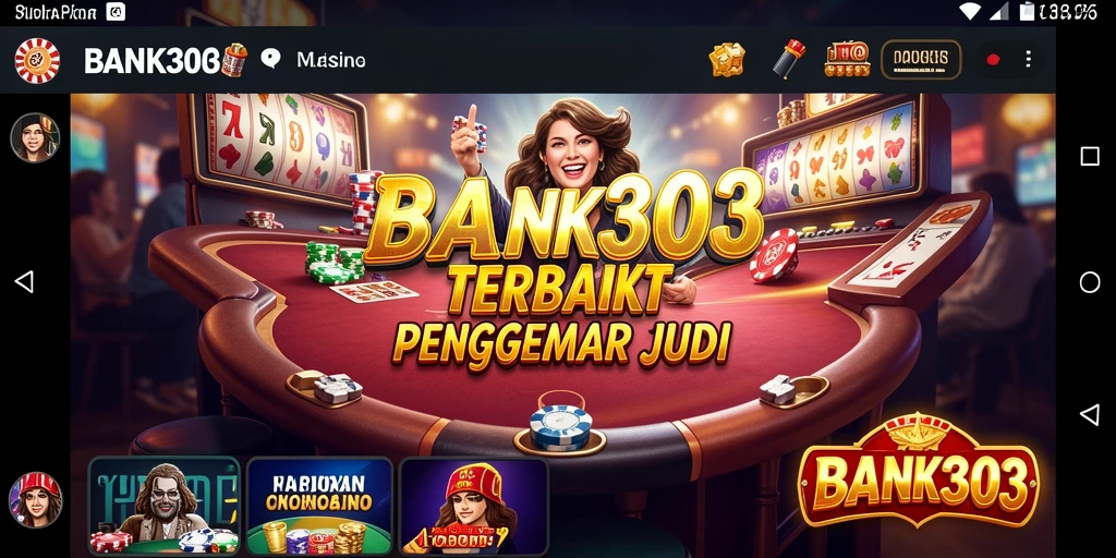 Tampilan gameplay Kasino yang menarik dan seru di BANK303.