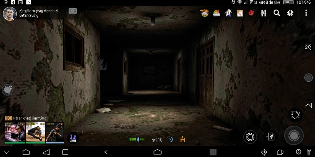 Gameplay menegangkan dalam suasana gelap dan mengerikan.