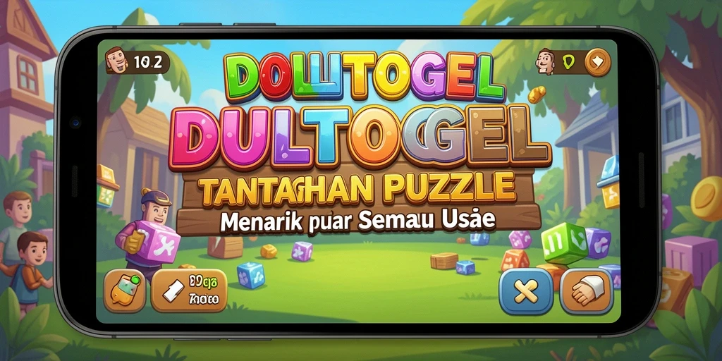Tampilan gameplay Puzzle DULTOGEL yang seru dan menantang.