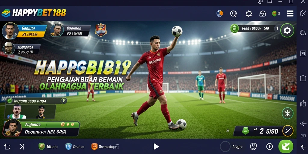 Screenshot utama menunjukkan gameplay kompetitif di HAPPYBET188.