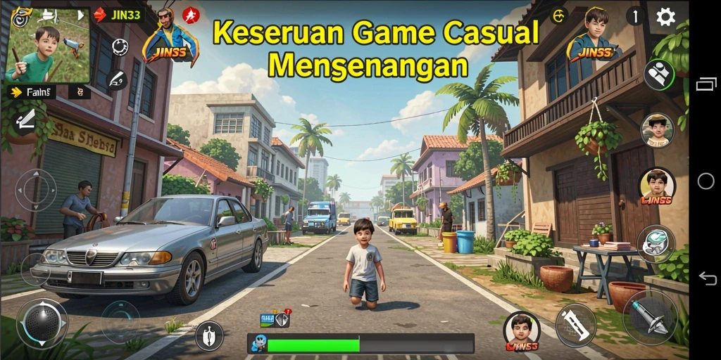 Screenshot dari gameplay JIN33 yang penuh warna dan menarik.
