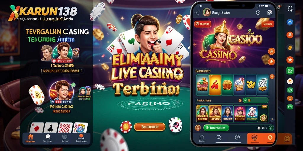 Tampilan menarik dari gameplay Live Casino di KARUN138.