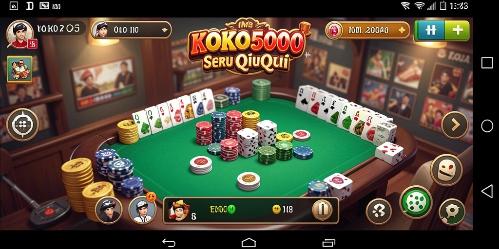 Tampilan gameplay seru KOKO5000 dengan pemain yang bertanding.