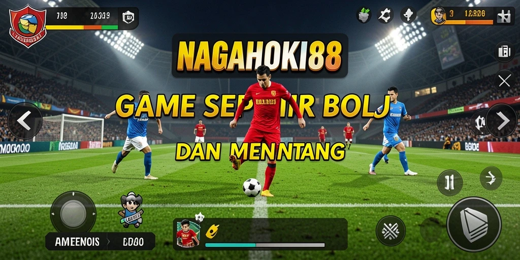 Screenshot NAGAHOKI88 menampilkan aksi menegangkan di lapangan sepak bola.
