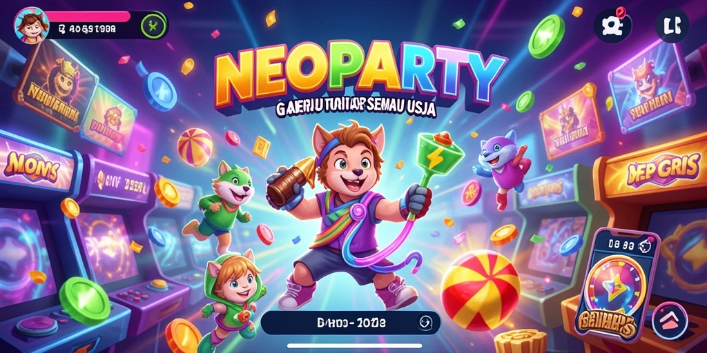 Tangkapan layar gameplay NEOPARTY yang menarik dan seru.