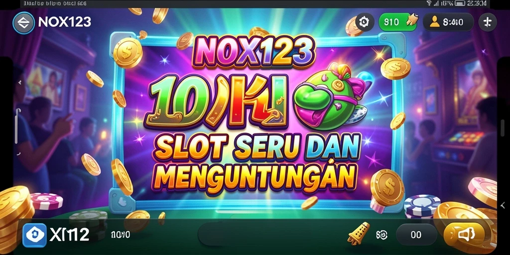Tampilan gameplay seru slot NOX123 dengan berbagai tema menarik.