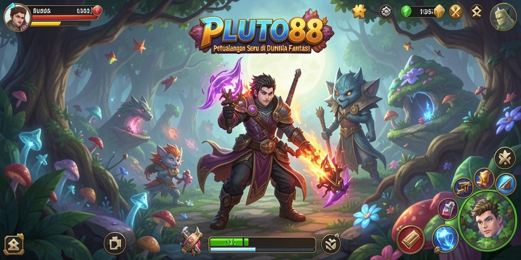 Tangkapan layar PLUTO88 menunjukkan petualangan seru dalam dunia fantastis.