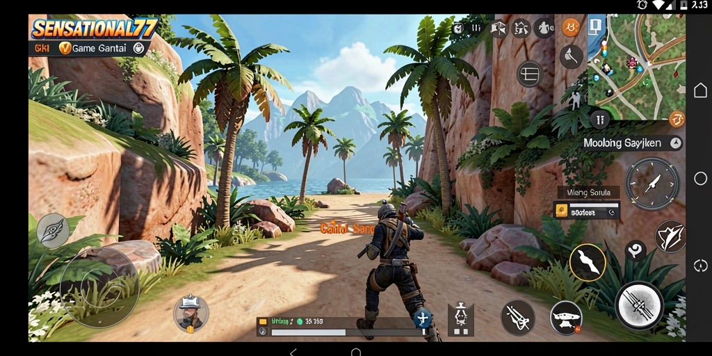 Tampilan gameplay SENSATIONAL77 yang menyenangkan dan interaktif.