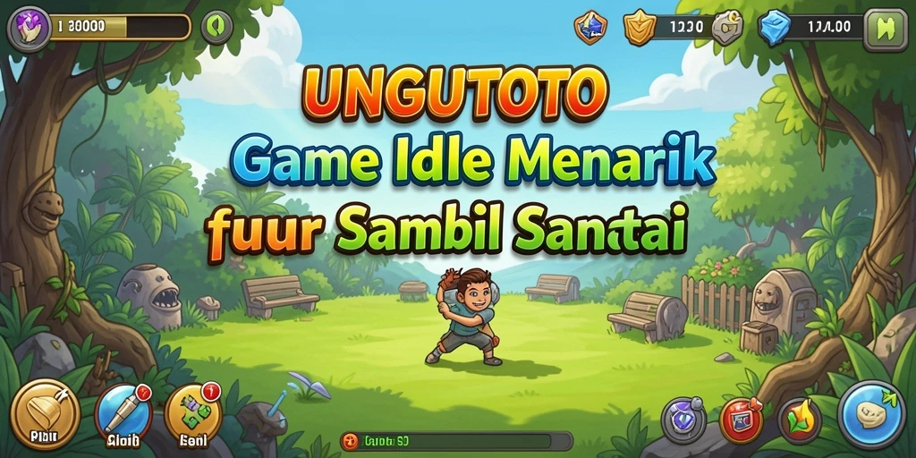 Tampilan gameplay UNGUTOTO yang sederhana dan menarik.